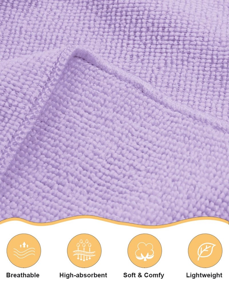 goodmansam Women's Shower Wrap Robes Spa Body Wrap Bathrobe Ultra Absorbent Cover up Towels, Purple - Image 4